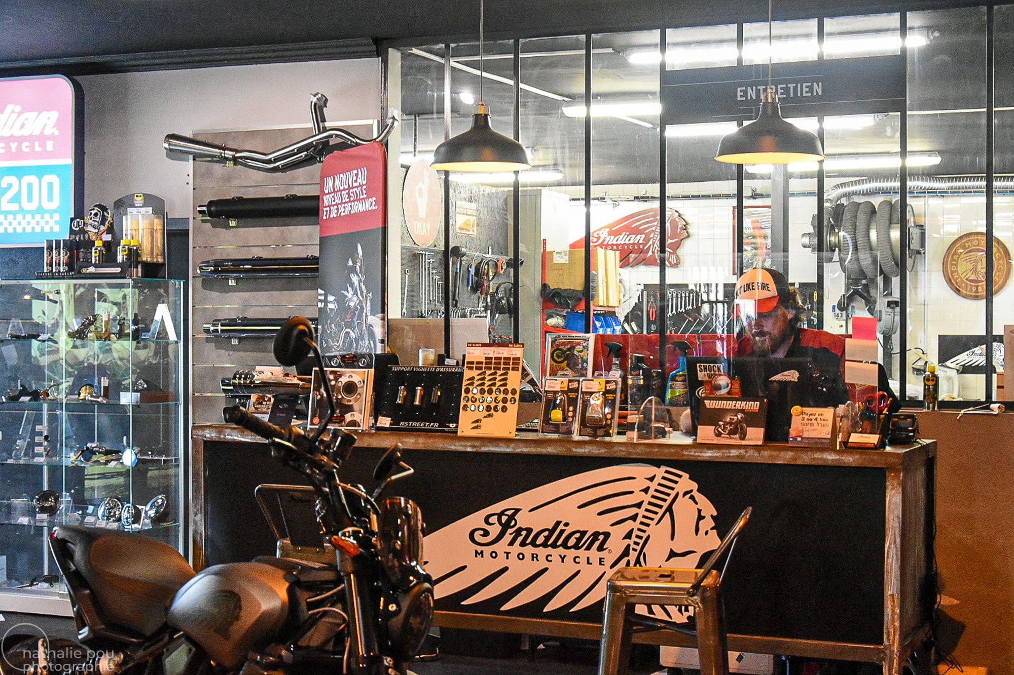 Photographe entreprise: Concession Indian Motorcycle - Responsable atelier - La Garde - Toulon