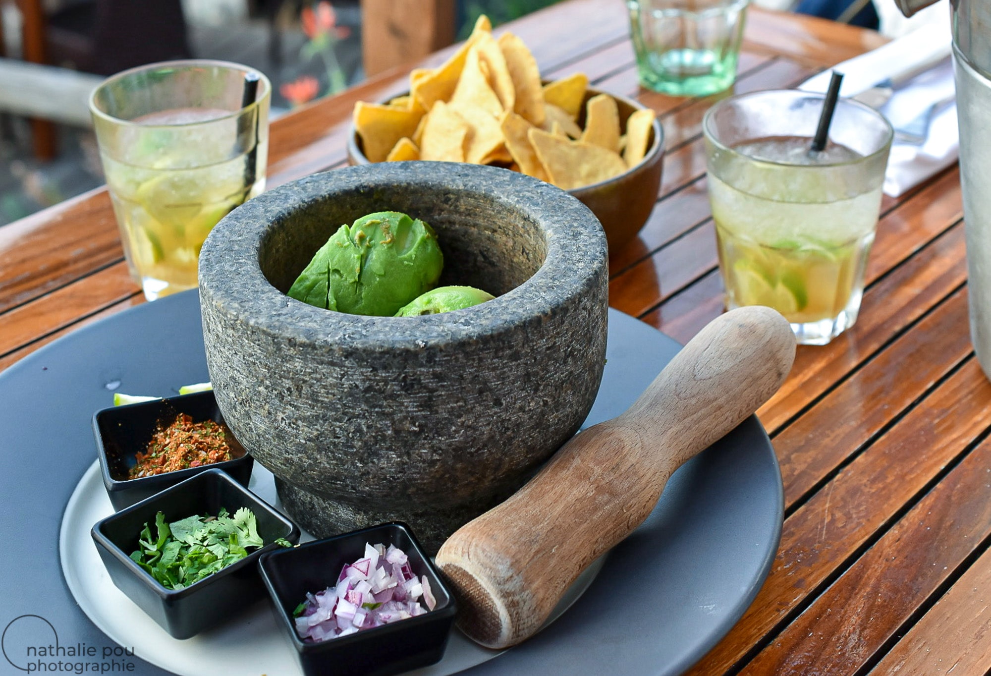 Photographe culinaire : Guacamole-cuisine exotique-Restaurant le Pain de Sucre-Lumio-Corse