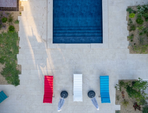 Piscine et drone