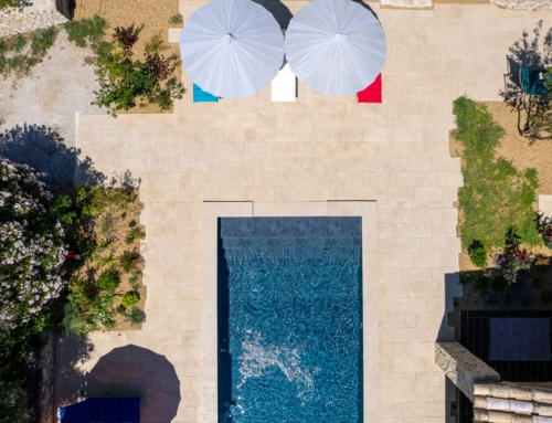 Piscine et drone