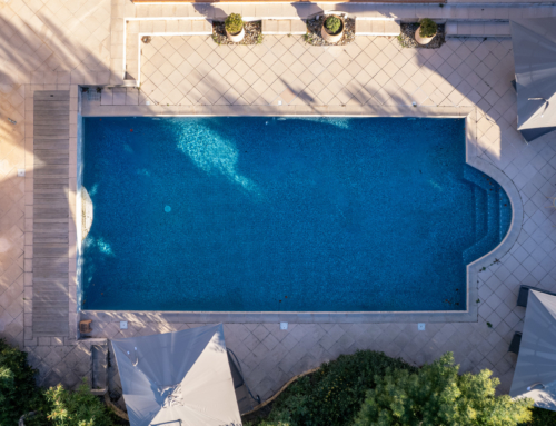 Vue du ciel – Villa avec piscine – Var