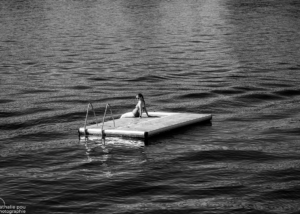 Baignade dans le Fjord